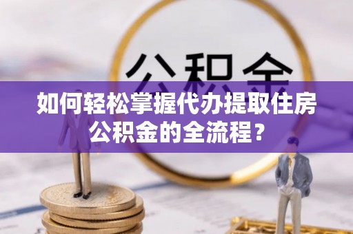 屯昌如何轻松掌握代办提取住房公积金的全流程？