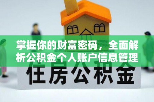 屯昌掌握你的财富密码，全面解析公积金个人账户信息管理与优化
