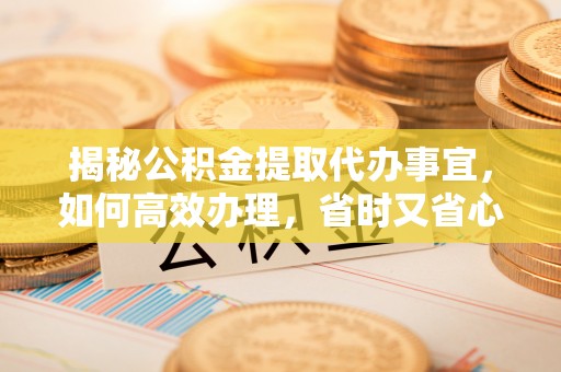 屯昌揭秘公积金提取代办事宜，如何高效办理，省时又省心？
